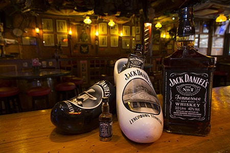 Jack Daniels Whiskey in Clogs